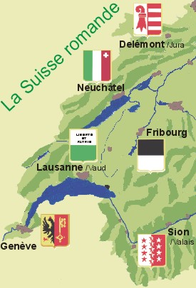 Carte Romandie